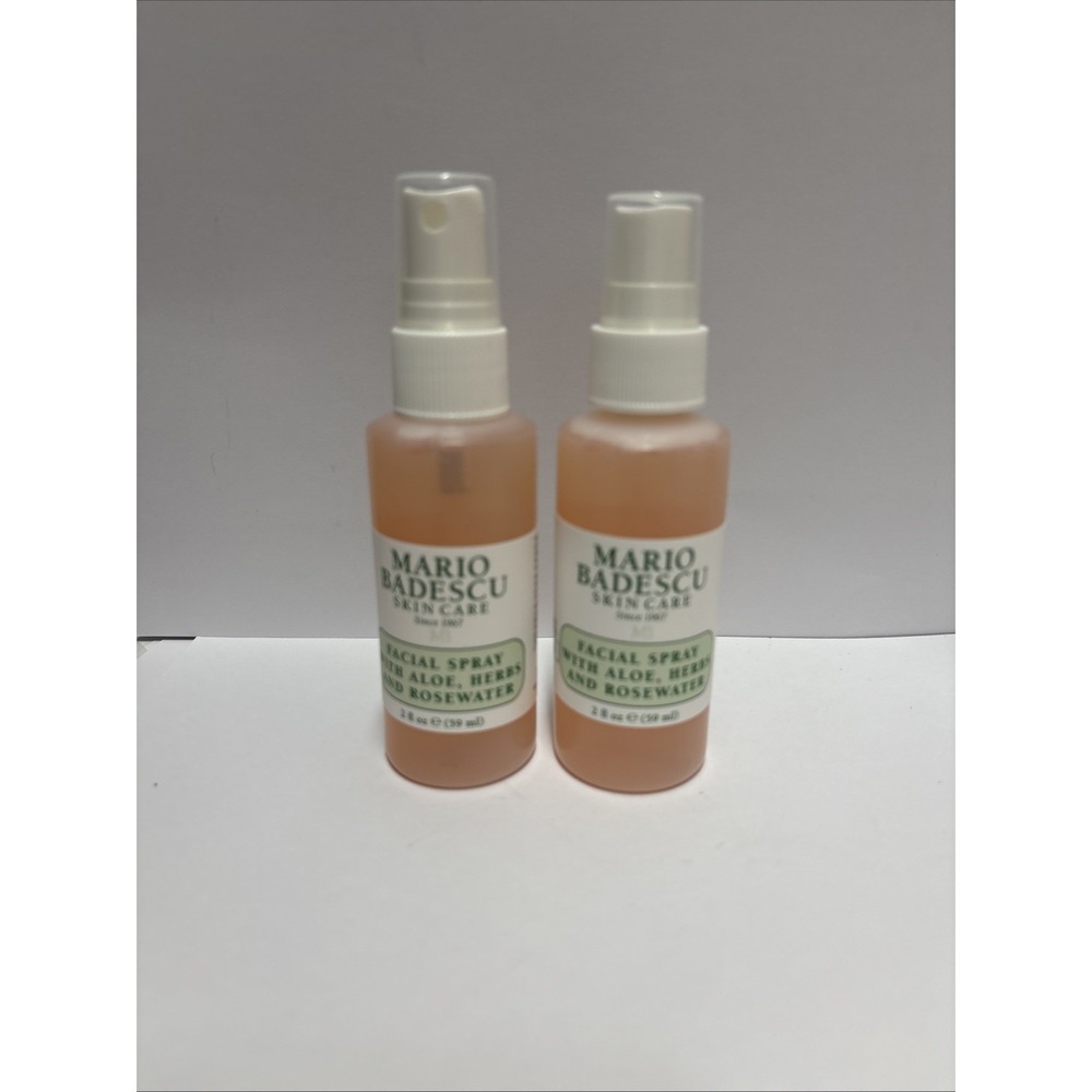 Mario Badescu Facial Spray with Aloe‎ Herbs and Rosewater  2 oz each Set of 2